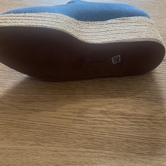 Larroude Blue Wedges - Picture 3 of 5